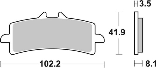 Front Brake Pads Sintered - Brembo - 07BB37SA