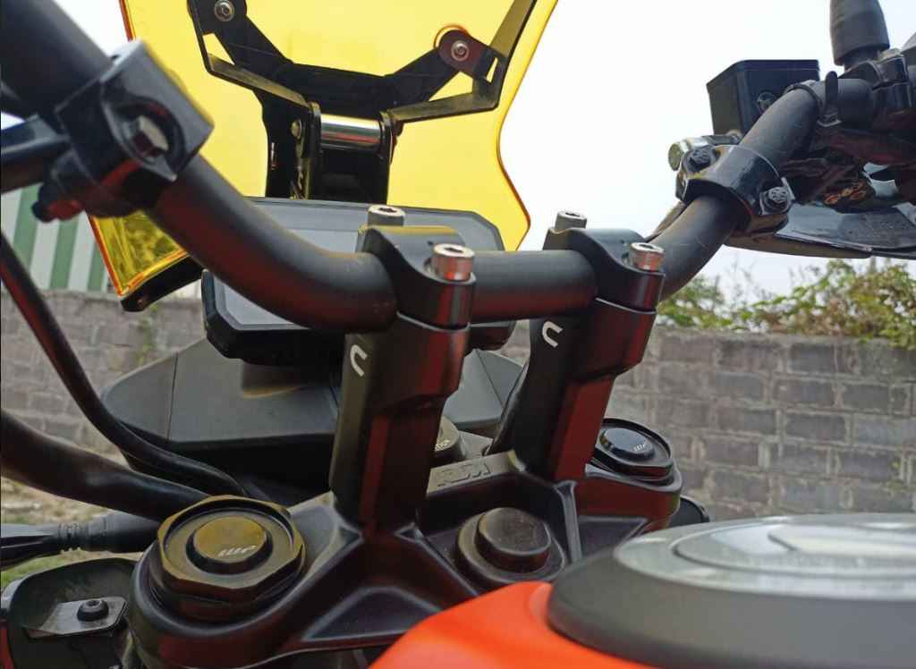 Handlebar Stem Riser for KTM Adventure 2 Inch - Carbon Racing