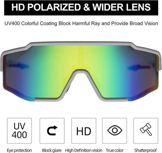 ROCKBROS Polarized Sunglasses Tac Polarized & UV403 Protection (SP225GB)-Grey