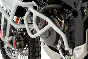 Wunderlich Ducati Desert X Protection - Engine Guard ( Left) White Fits Without Wunderlich Tank Guard Only - 70200-008