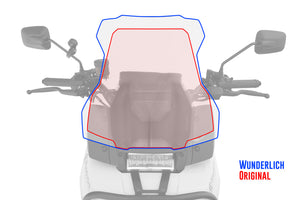 Wunderlich HD Pan America Ergonomics - Marathon Screen Smoked Grey - 90150-002