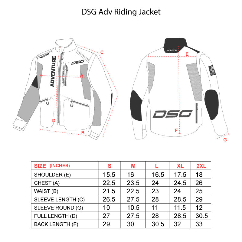 DSG Adv Riding Jacket Grey Black Yellow Flou - Riders Junction
