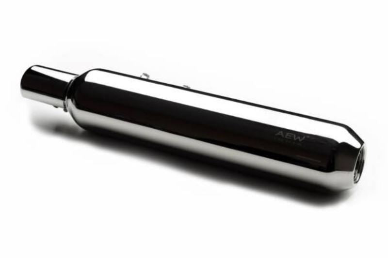 AEW Performance Exhaust for Super Meteor 650 - TE 202 SS 304 - Stainless Steel Mirror Polish