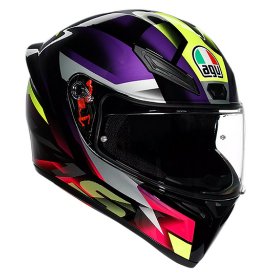 AGV K1 S Full Face Helmet - FastLap (Black/Purple/Pink)