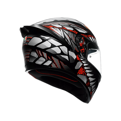 AGV K1 S Full Face Helmet - Lyzard Black/Grey/Red