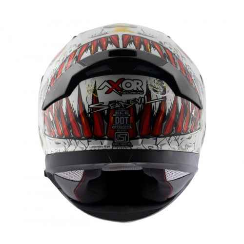 AXOR APEX SEADEVIL D/V- Glossy White Red Helmet