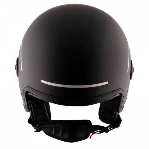 AXOR Alberto Helmet in Matt Black & Silver Color with Silver Goggle - Riders Junction