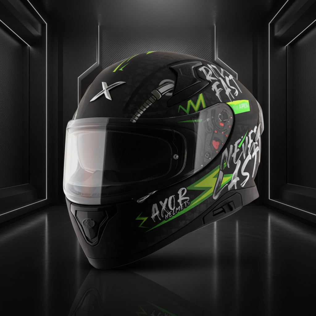 mt axor helmets Apex Ride Fast Motorcycle Helmet - Matt Black Neon Green Lure Color:Baby Trout/Chartreuse hair care HJC Helmets 302-713 HJC