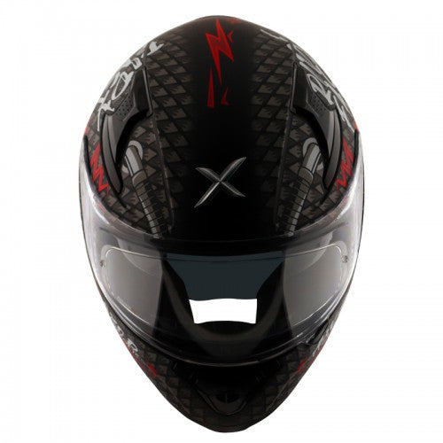AXOR Apex Ride Fast Motorcycle Helmet - Black Red
