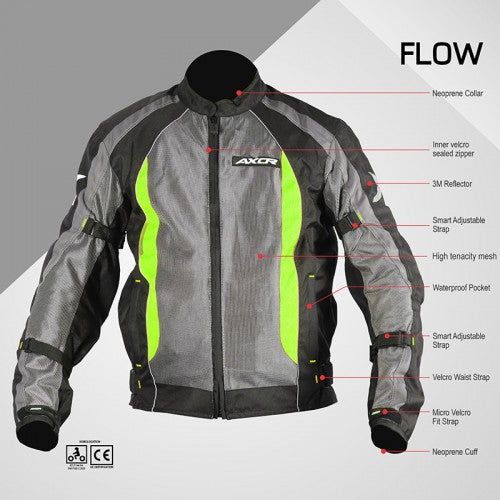 AXOR FLOW Riding Jacket - Neon Green