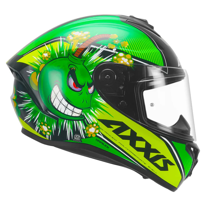 mt axxis helmet AXXIS Draken S Boms Helmet - Glossy Green