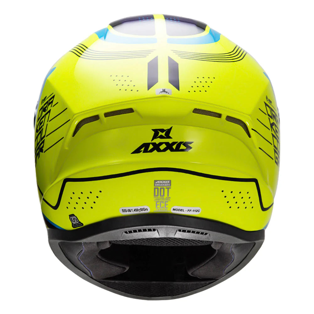AXXIS Draken S Cougar Helmet - Fluorescent Yellow