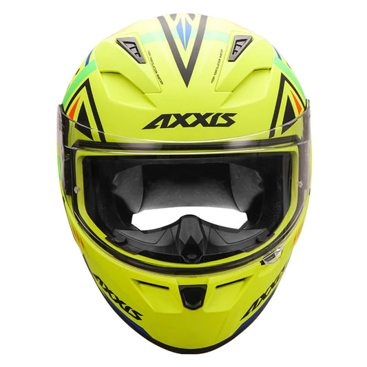 AXXIS Segment Mandalha Helmet - Fluorescent Yellow
