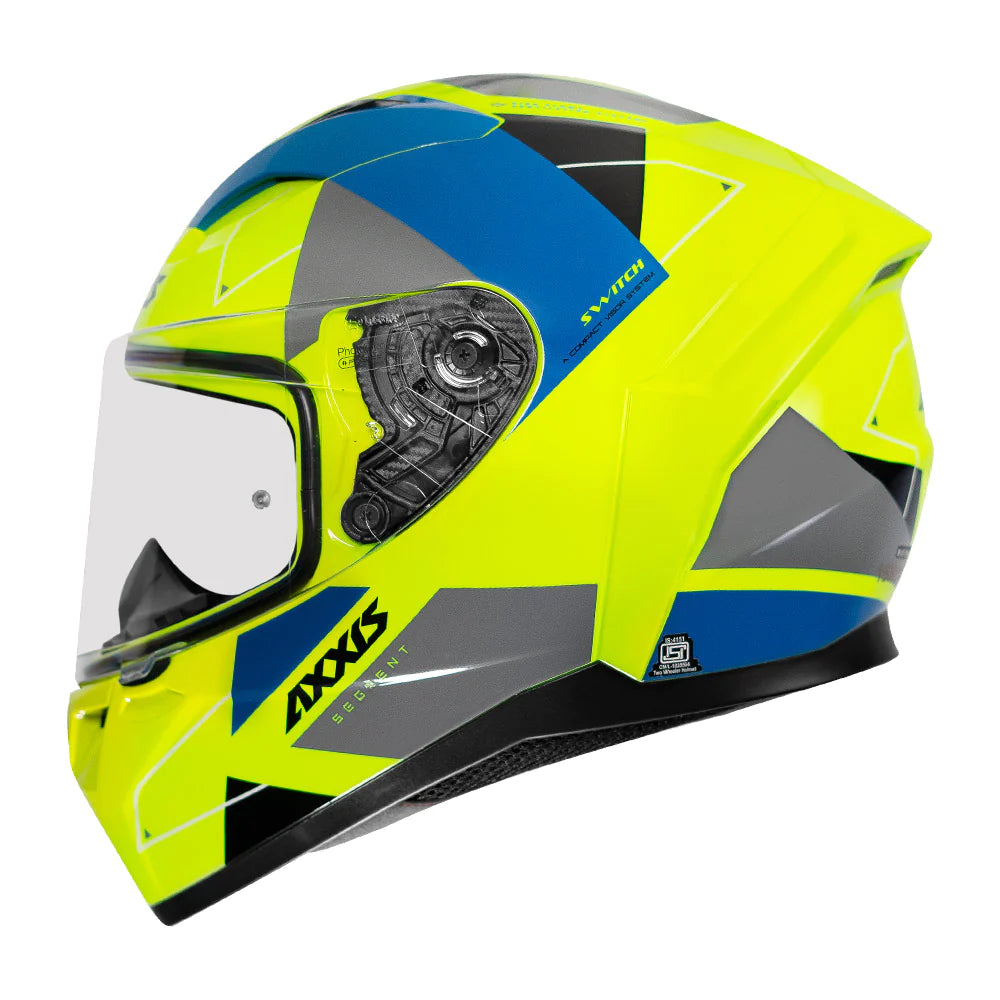 mt axxis helmet AXXIS Segment Switch Fluorescent Yellow Helmet