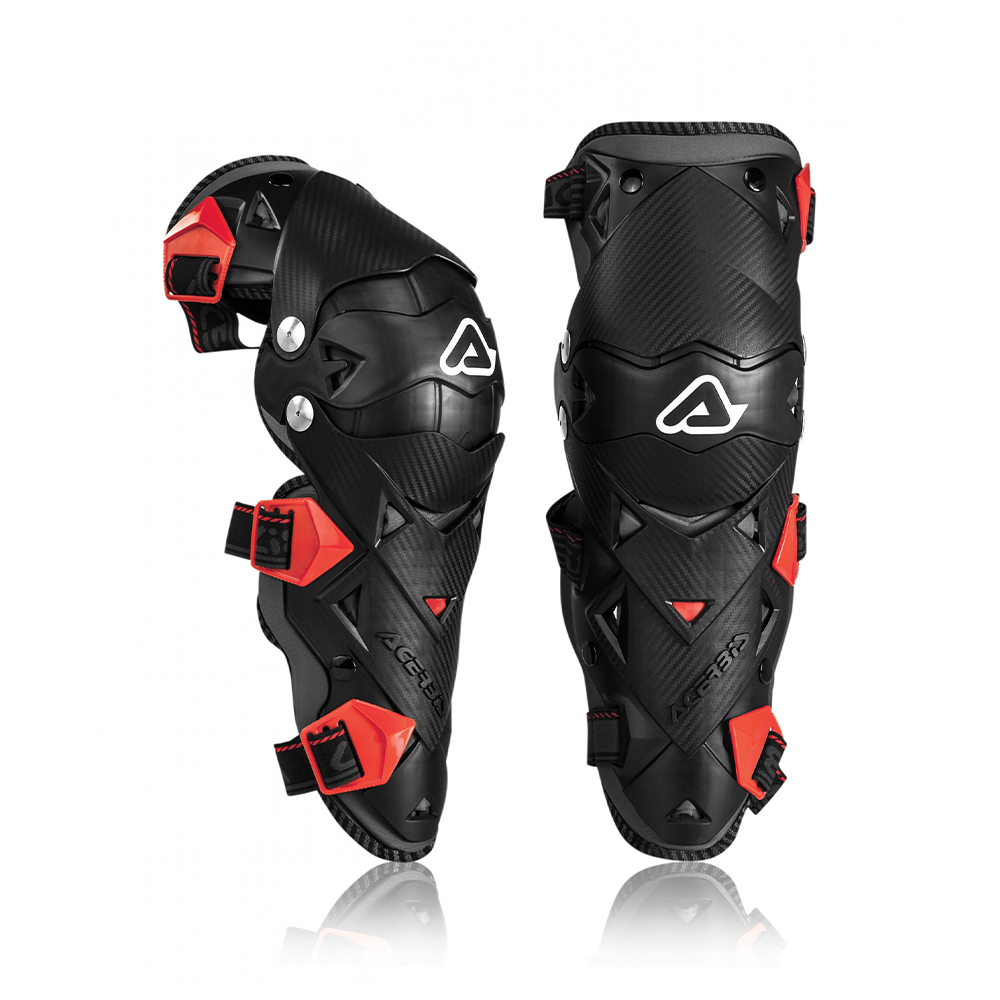 Acerbis Knee Guard Impact Evo 3.0 Black/Red (Universal) 7131400032