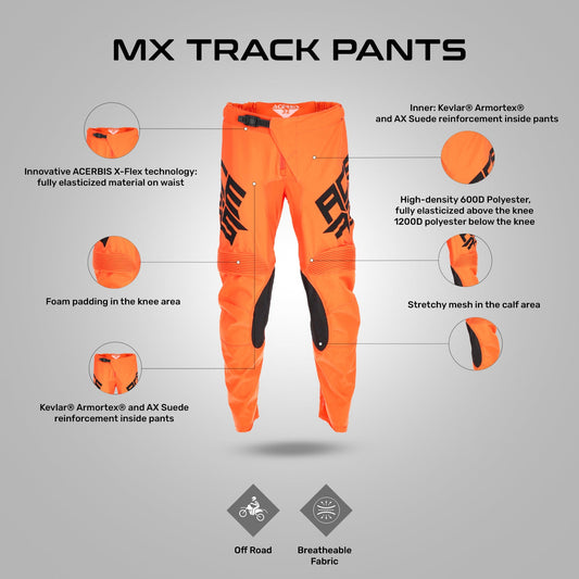 Acerbis Mx Track Pants Orange