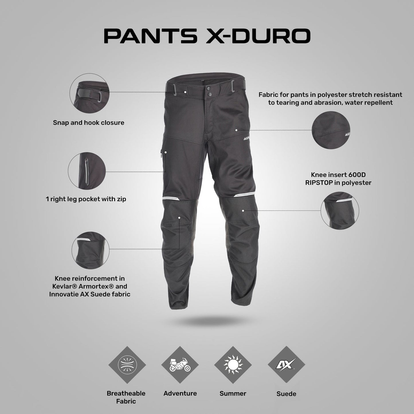 Acerbis X-Duro Pant Black
