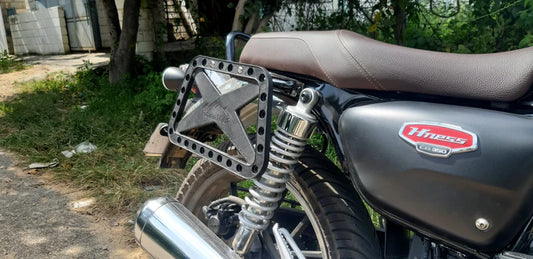 AdvenTOUR® Pannier Mount / Saddle Stay for Honda CB350 - Carbon Racing - Riders Junction