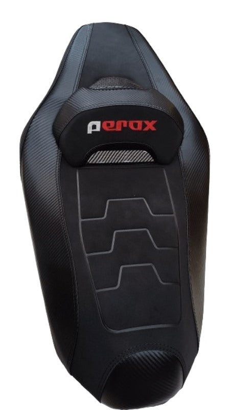 Aerox Accessories India Aerox155 V2 Touring Seat (Black With Red)