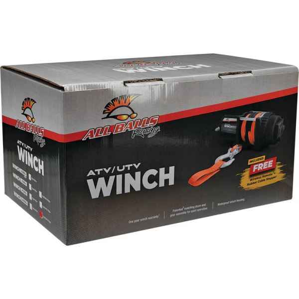All Balls Racing 6000 lb Expedition 4 Bolt Winch w/Synthetic Rope (431-01027)