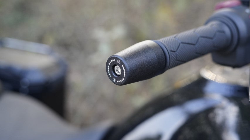 Aluminium bar end sliders for Himalayan 450 black
