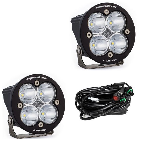 Aux LED - Squadron Racer Spot - Round - Clear – Baja Designs - 737801