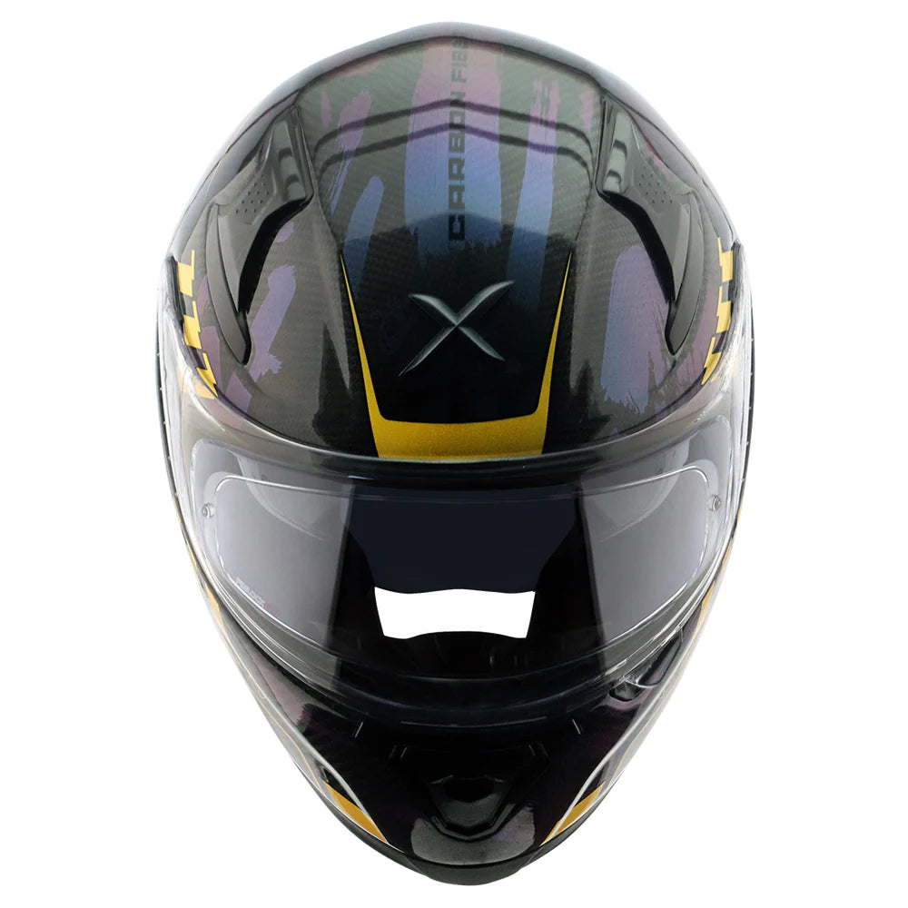 Axor Apex Carbon Small Checks Gloss Carbon Neon Yellow Helmet