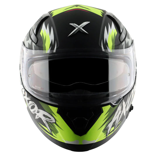 Axor Apex Falcon Full-Face Helmet - Matt Black Neon Yellow
