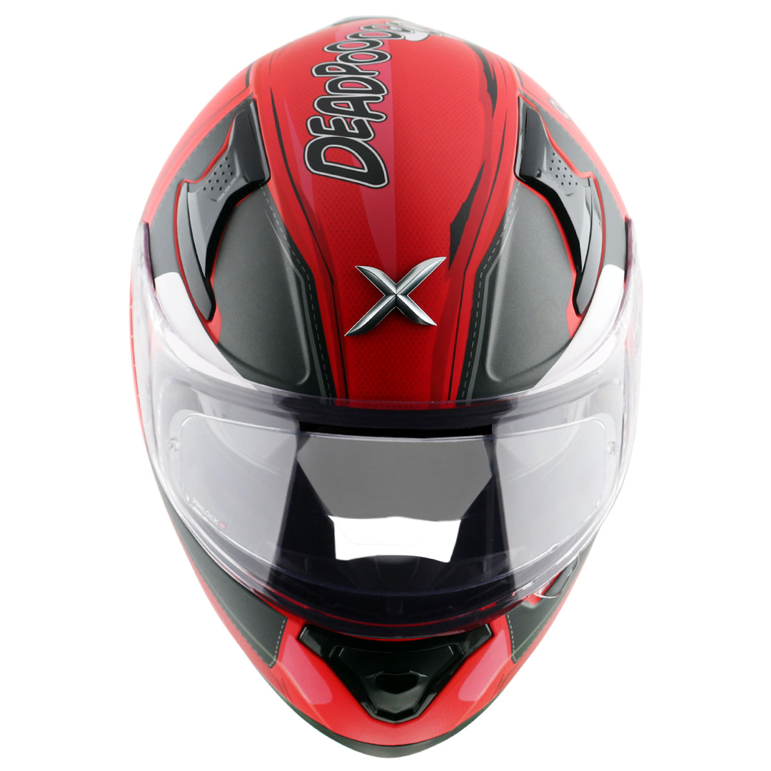 Axor Apex Marvel Deadpool Helmet - Dull Red Black