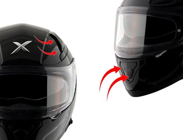 Axor Apex Streak Helmet - Black Red