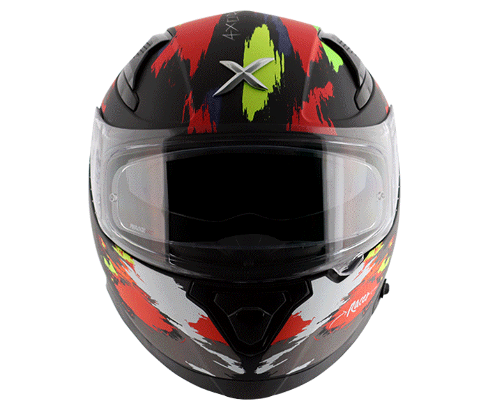Axor Apex Racer DV Dull Black Neon Yellow helmet