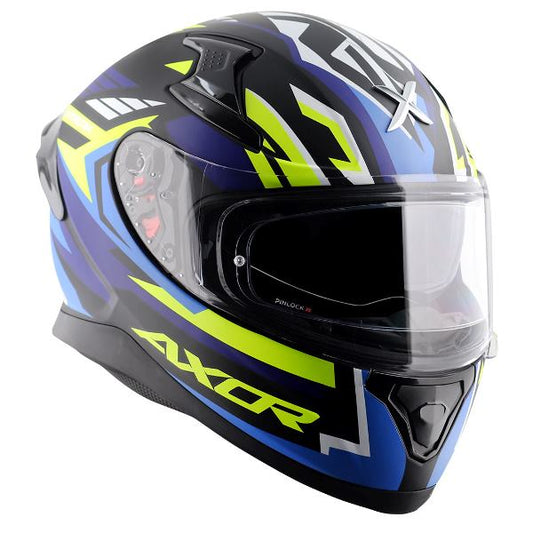Axor Apex Streak Helmet-Dull Black Blue