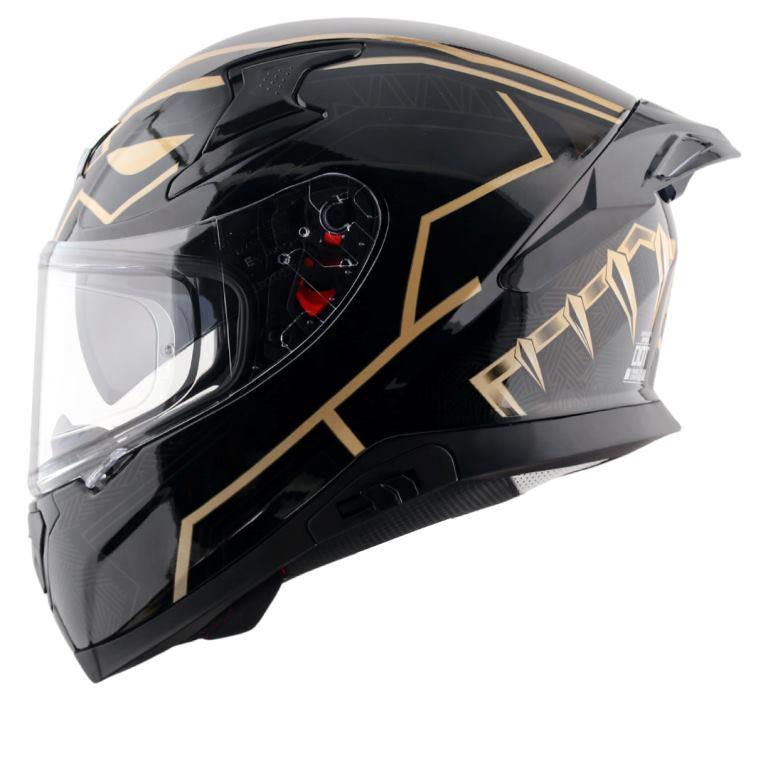 Axor Helmets Apex Marvel Black Panther Helmet - Black Gold