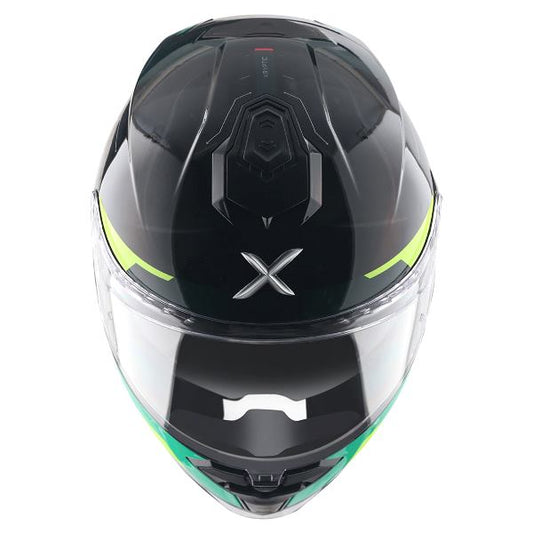 Axor Premium Brutale Kryptic Dual Spoiler Helmet - Black Green
