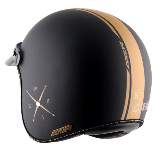 Axor Retro Jet Euro Globe Helmet - Dull Black