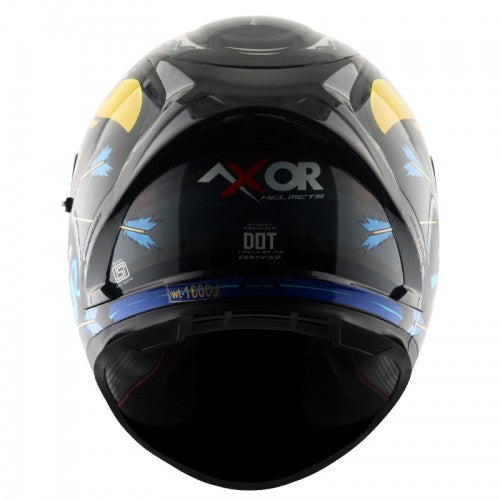 Axor Street Zazu Helmet - Glossy Black & Blue