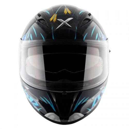 Axor Street Zazu Helmet - Glossy Black & Blue