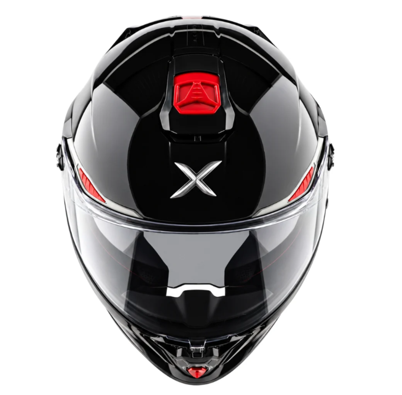 Axor Agera Full Face Black Helmet With Spoiler