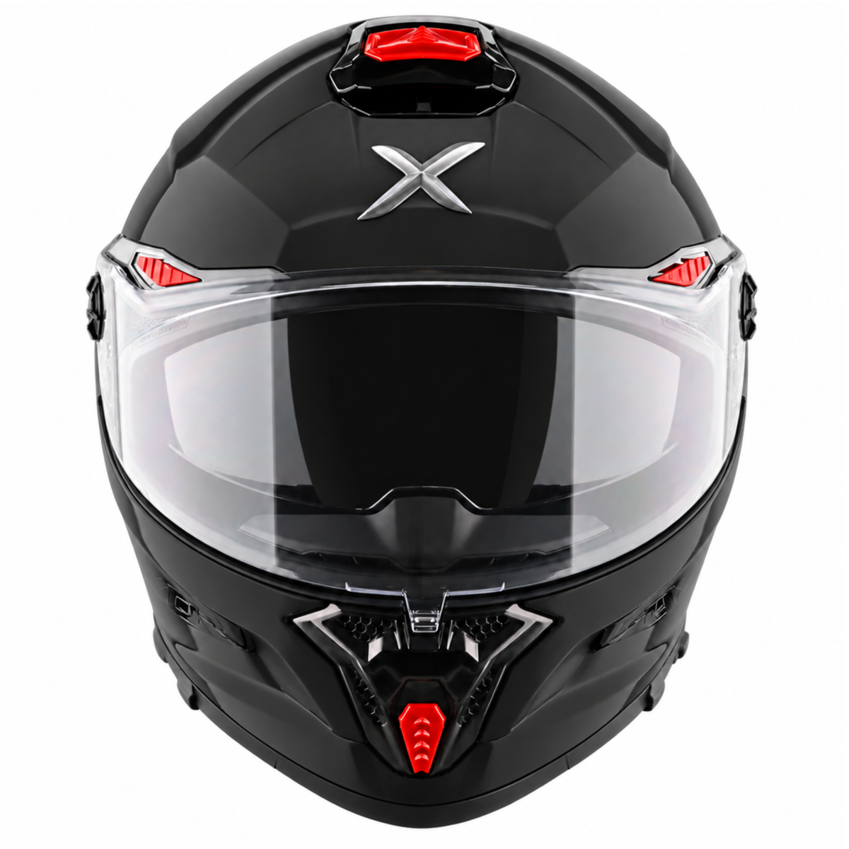 Axor Agera Full Face Dull Black Helmet With Spoiler