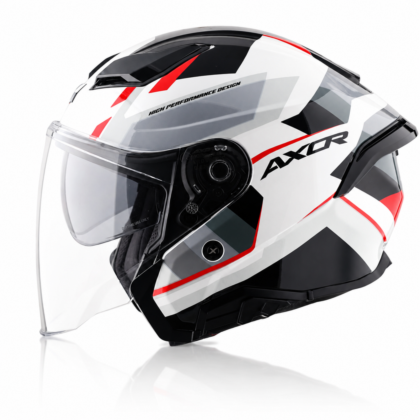 Axor Kylo Bean Helmet - White Red