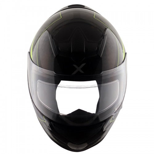 Axor Rage Carbon Warfare Gloss Black Neon Yellow Helmet