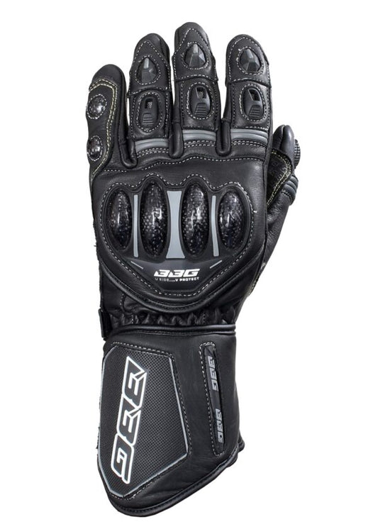 BBG- Racer Gloves – Black - Riders Junction