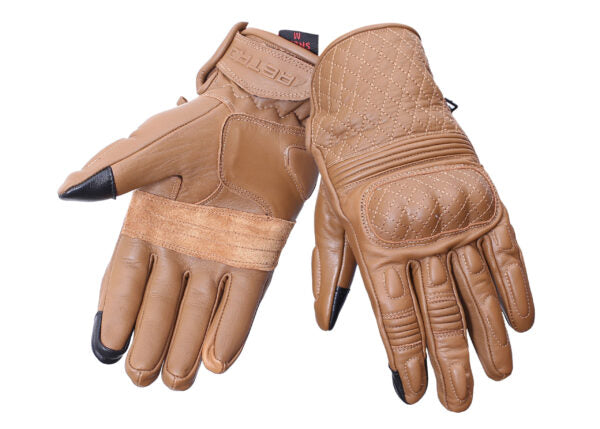 BBG-SNELL Retro Gloves Brown - Riders Junction