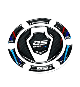 BMW 310GS 5D Carbon Fibre Tank Pad, Fuel Pad & Gas Cap Set - Riders Junction