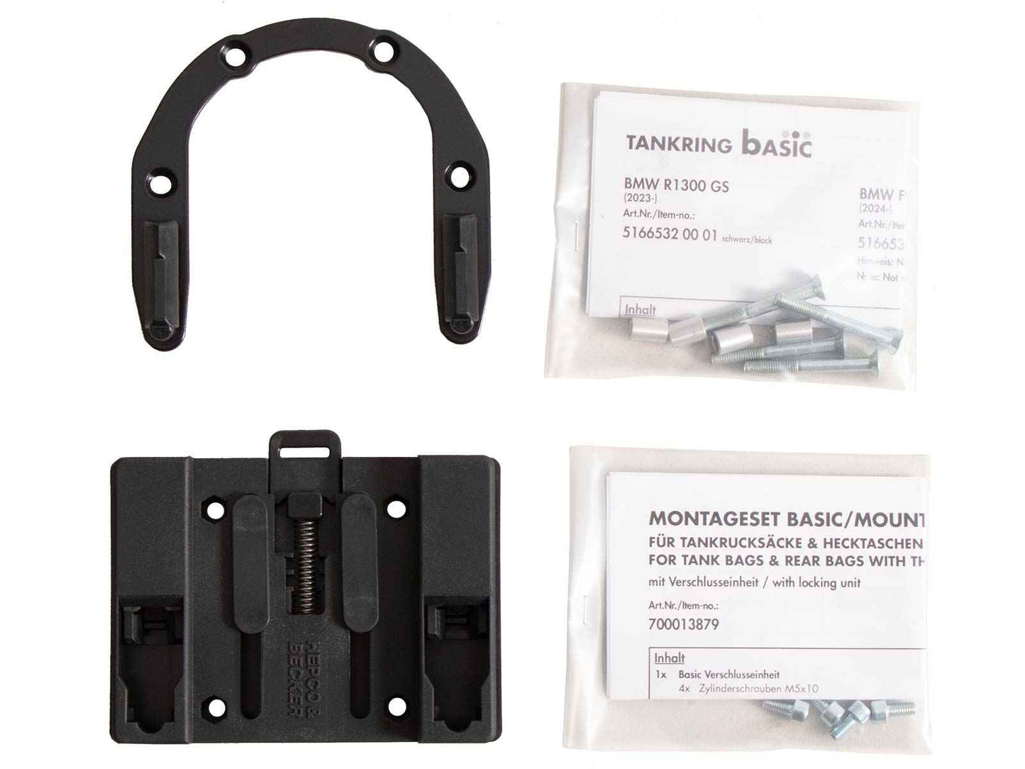 BMW S 1000 XR Tank Ring Basic incl. fastener for tankbag -Hepco Becker - 5166538 00 01