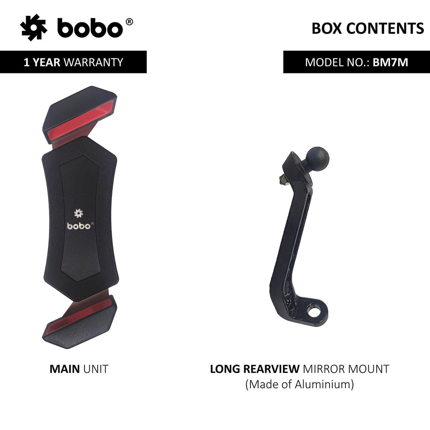 BOBO BM7 Diagonal-Grip Bike / Cycle Phone Holder Motorcycle Mobile Mount-BB-BM-007-102001