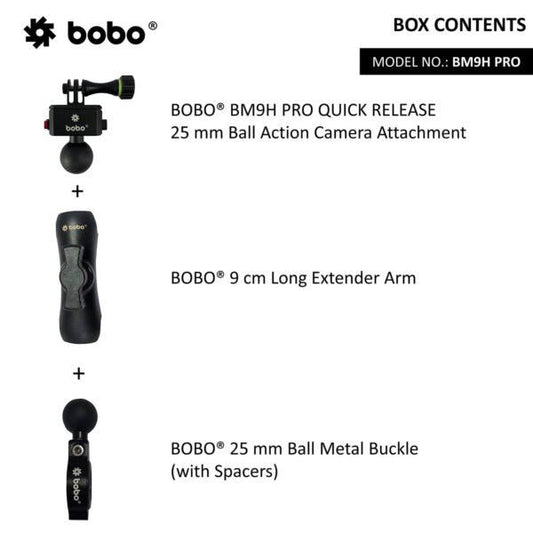BOBO BM9H Pro Action camera handlebar mount