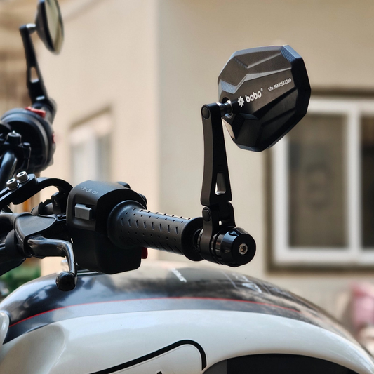 BOBO RM2-D Anti-Glare Anti-Fog Bike Bar End Mirror