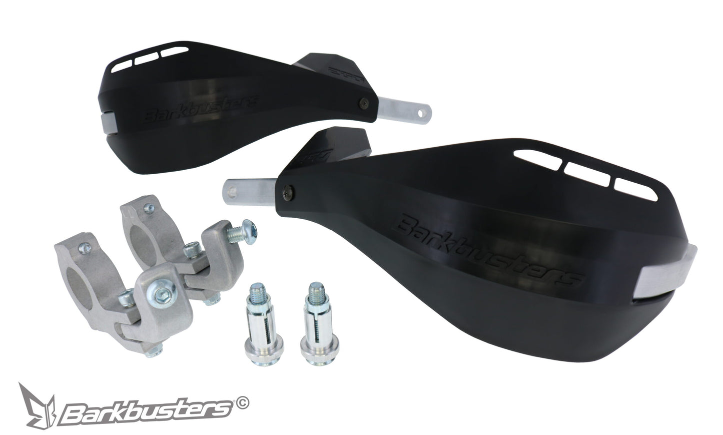 Barkbusters EGO Handguard-with Multi Fit Clamps-Black/Black-EGO-202-00-BB