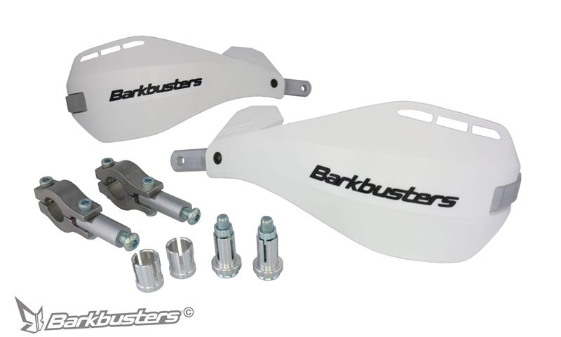 Barkbusters EGO Mini Handguard – Two Point Mount (Straight 22mm) - White EGO-204-WH